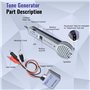 Fuhjythy Kit de Générateur de Tonalité, Testeur de Circuit Traceur de, Testeur de Câble Métallique 200EP Qu'Illustré, pour le Re