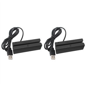 liovitor 2X MSR90 USB Bande Magnétique Carte Lecture Machine Lecteur de Carte Bande Bande 3 Pistes Mini Swiper pour USB PC