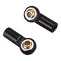 Bntaomle 8Pcs Tige Barre de Liaison Articulée À Rotule M3 Tête Sphérique Scellés Embout de Biellette de Direction pour 1/10 Rc C