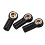 Bntaomle 8Pcs Tige Barre de Liaison Articulée À Rotule M3 Tête Sphérique Scellés Embout de Biellette de Direction pour 1/10 Rc C
