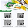 MQODLFP Enregistreur de Données de Température USB à Affichage Numérique, Capacité de 32 000 Points, Enregistreur de Température