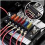 iToQ 2X Boîte à Fusibles à Lame de Bloc de Fusible à 6 Voies avec Bus Négatif - ATC/ATO pour Bateau Yacht Véhicule Auto RV Voitu