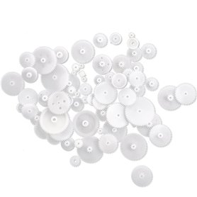 Yheonver Jeu d'engrenage en plastique de styles différents 58 pièces pour jouets RC