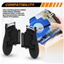 Vocdikficy pour ContrôLeur Six Doigts DéClencheur Mobile Manette de Grip L R Feu Objectif Bouton Joystick pour Tablette FPS Poig