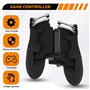 Vocdikficy pour ContrôLeur Six Doigts DéClencheur Mobile Manette de Grip L R Feu Objectif Bouton Joystick pour Tablette FPS Poig