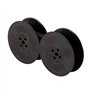 Lot de 1 rouleau d'encre pour machine à écrire - Double bobine - Pour la plupart des machines à écrire (noir)