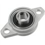 Bonkshire KFL001 Lot de 12 roulements à paliers auto-alignants 12 mm avec palier à bride en alliage de zinc Boîtier de roulement