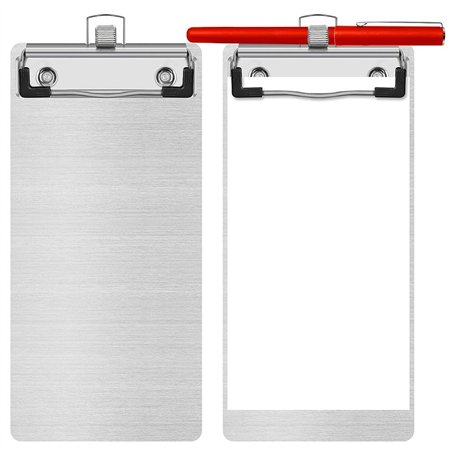Kissmii Porte-bloc en aluminium avec porte-stylo 4