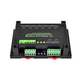 Eorleya Module de Relais à 8 Canaux sur Rail DIN avec RS485