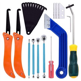 Plouluyt L'Ensemble D'Outils de Retrait de Coulis de 22 PièCes Contient un Couteau de Scie à Coulis