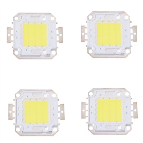 Giwnhvx 4X 30W Blanc LED IC Haute Puissance LumièRe D'Inondation ExtéRieure Lampe Ampoule Perles Puce Bricolage 2200LM