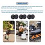 Booso 55X13mm Ensemble de 2 Roues pour Bagages Roues de Rechange Kit pour Bagages PU Ensemble de Réparation Roulements Roues Piv