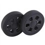 Booso 55X13mm Ensemble de 2 Roues pour Bagages Roues de Rechange Kit pour Bagages PU Ensemble de Réparation Roulements Roues Piv