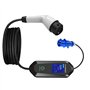 Luobannm Chargeur de Véhicule Électrique Portable Monophasé 32A 7kW avec Contrôle WiFi et Bluetooth, Câble de Charge pour Voitur