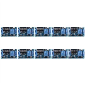 IGUATU 10X -521 Temporisation Numérique 1 Voie Relais Déclencheur Cycle Minuterie Commutateur de Retard Carte de Circuit Imprimé