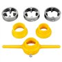 Asuinxurr Lot de 2 jeux de tarauds pour tuyaux en plastique, kit de filetage de tuyau en PVC, kit d'outils sanitaires, kit de co