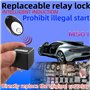Qerwsdty Immobilisateur sans 12 V Commande de moteur de voiture Système intelligent de sécurité antivol Dispositif en forme de r