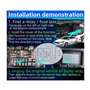 Qerwsdty Immobilisateur sans 12 V Commande de moteur de voiture Système intelligent de sécurité antivol Dispositif en forme de r