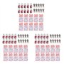 Fivetwofive 30 de Verrouillage Rouges avec 30 ÉTiquettes de Verrouillage