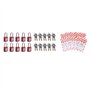 Fivetwofive 30 de Verrouillage Rouges avec 30 ÉTiquettes de Verrouillage, CléS DifféRentes, Serrures de SéCurité Conformes (Roug
