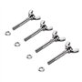 Spactz Kit de Boulons à Ailettes pour Échasses de Remplacement pour Décoration de Peinture sur Cloison Sèche 4 Paquets