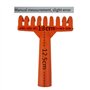 Rinteea 2X Têtes de Râteau à Olives 9 Dents Râteau Multifonction en Plastique Pelle Râteau de Cueillette D'Olives Outils de Jard