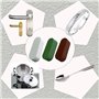 Begchy Lot de 4 pièces de composé de polissage Jeweler'S rouge utilisé pour polir les métaux mous comme/argent Kit de composé de