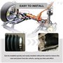 GIWFBQTR Kit D'Outils de Démarrage de Crémaillère de Direction Universelle pour Voiture, Ensemble de Soufflets de Biellette de D