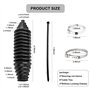 GIWFBQTR Kit D'Outils de Démarrage de Crémaillère de Direction Universelle pour Voiture, Ensemble de Soufflets de Biellette de D
