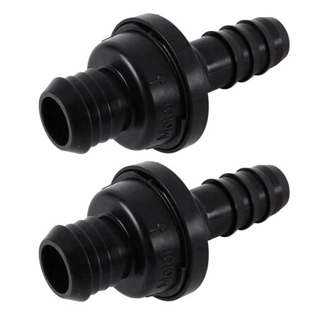 biyan 2X Soupape Unidirectionnelle de Tuyau de Carter de Reniflard de Moteur Tuyau de Ventilation PCV Clapet Anti-Retour de Serv