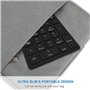 yilin Clavier numérique USB 2,4 G sans 27 touches multifonction pour ordinateur de bureau ou tablette Noir