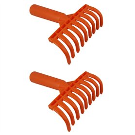 dissot 2X Têtes de Râteau à Olives 9 Dents Râteau Multifonction en Plastique Pelle Râteau de Cueillette D'Olives Outils de Jardi