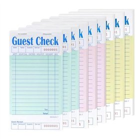SOFORFREEM Paquet de 9 (450 Feuilles) Carnets de ChèQues pour Serveurs