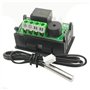 Lckiioy W2809 12V AC110-220V Ligne de Sonde Contrôle de TempéRature NuméRique Thermostat D'Affichage à LED avec Instrument de Co
