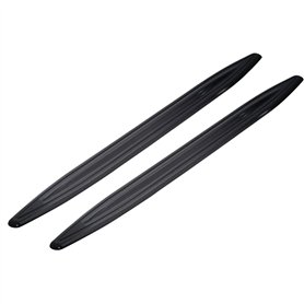 Hypersonic Jeu de bandes de protection de pare-chocs 350x28mm - Auto-adhésif - Noir - Jeu de 2 pièces