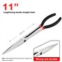 Xbsduih Pince à Bec Effilé Pince à Bec Effilé Super Longue de 11 pouces avec Outil de RéParation à Long Manche 28cm