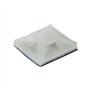 Sujurio 100 pieces Auto-Adhesif en plastique Serre-cable 3mm Attache de cable Base de Ventouse