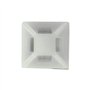 Sujurio 100 pieces Auto-Adhesif en plastique Serre-cable 3mm Attache de cable Base de Ventouse