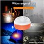 Rfeeuubft 5Pcs V16 Feux de Signalisation LED d'urgence Blancs et Jaunes avec Une Base Magnétique, Lampe de Sécurité Routière