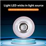 Rfeeuubft 5Pcs V16 Feux de Signalisation LED d'urgence Blancs et Jaunes avec Une Base Magnétique, Lampe de Sécurité Routière