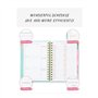 Wresetly Planificateur hebdomadaire mensuel pratique organiseur personnel bloc-notes agenda planificateur scolaire cadeau noir