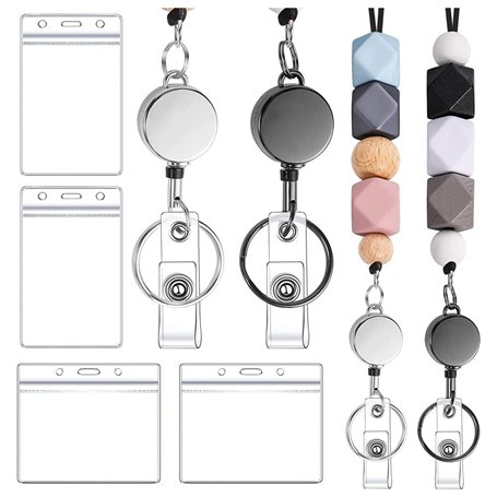 Widybord Lot de 2 cordons rétractables pour badges d'identité