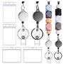Widybord Lot de 2 cordons rétractables pour badges d'identité