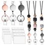 Widybord Lot de 2 cordons rétractables pour badges d'identité, cordons de professeur avec support d'identification pour femme, t