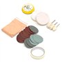 Yominerr Kit de Polissage en Verre Verre Verre Strot de Polissage Padhage Laine de Polissage Felt Roule Rayon Péle de Polissage