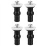 ICECHEN Lot de 4 Vis de SièGe de Toilette CharnièRes de SièGe de Toilette Boulon Expansible éCrous SupéRieurs en Caoutchouc Fixa