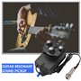 Ujjdwiurgh Capteur de Vibrations pour Guitare Acoustique Bluetooth Reverb Delay Microphone Fonction de Micro de Résonance M2 pou