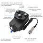Ujjdwiurgh Capteur de Vibrations pour Guitare Acoustique Bluetooth Reverb Delay Microphone Fonction de Micro de Résonance M2 pou
