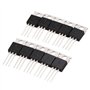 GOSER 10 Pcs 3 broches NPN TO-220 Transistors de 100 V 6A TIP41C