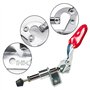Daroplo Lot de 5 verrous de traction 301AM - Réglable - Pince de levage - Pince de levage - Pince à levier push-pull - Libératio